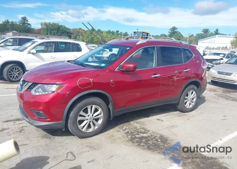 2016 Nissan Rogue Sv из США, поврежденный, VIN KNMAT2MVXGP699359